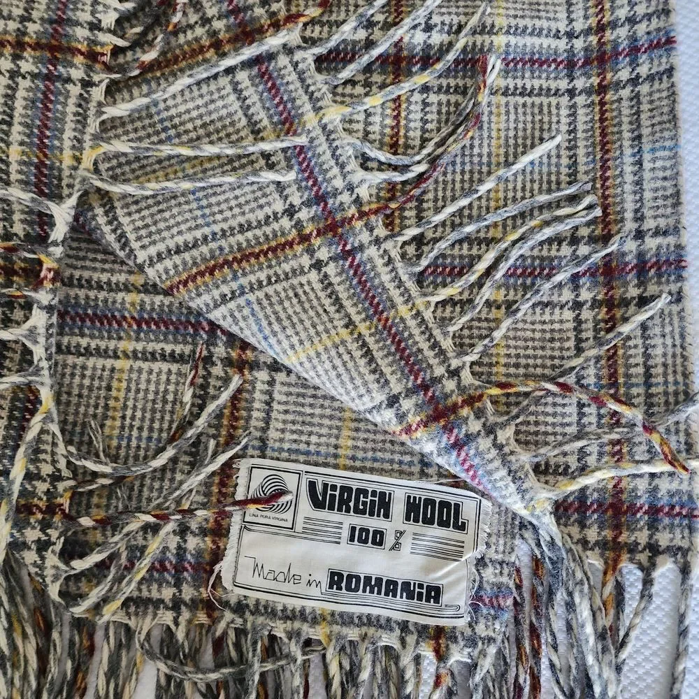 Plaid Throw Blanket - Gray, Red, Yellow